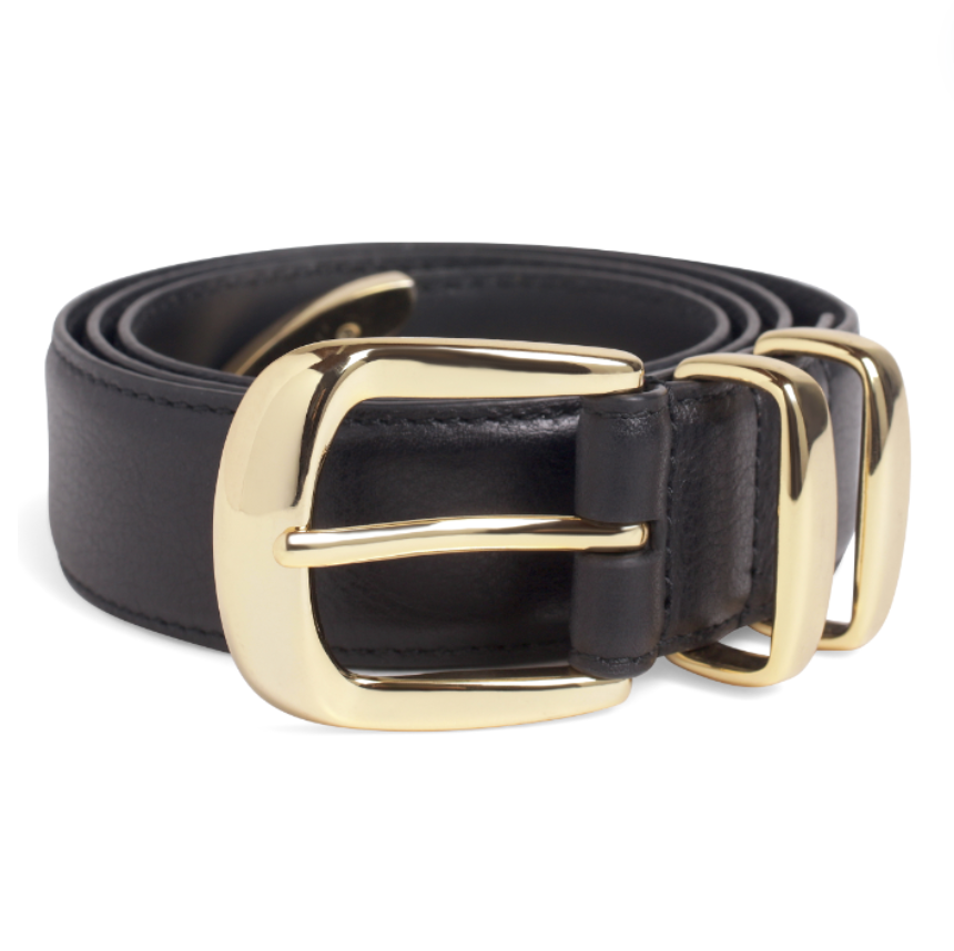 NEW FAVORITE DAUGHTER women\'s jordan belt in dark brown gold THE JORDAN CROC EMBOSSED BELT | Favorite Daughter main image 4