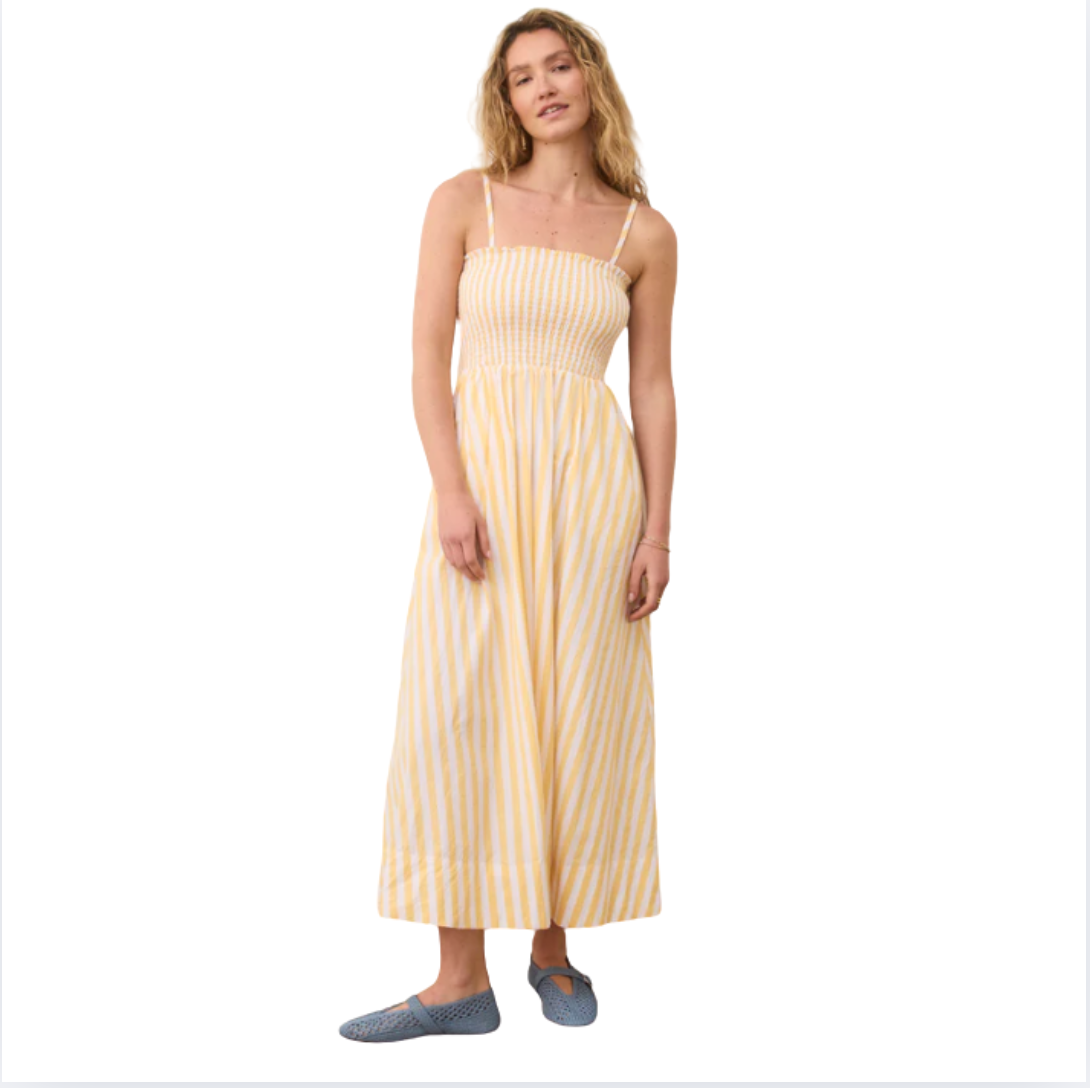 sutton midi dress Marine Layer Sutton Strapless Midi Dress