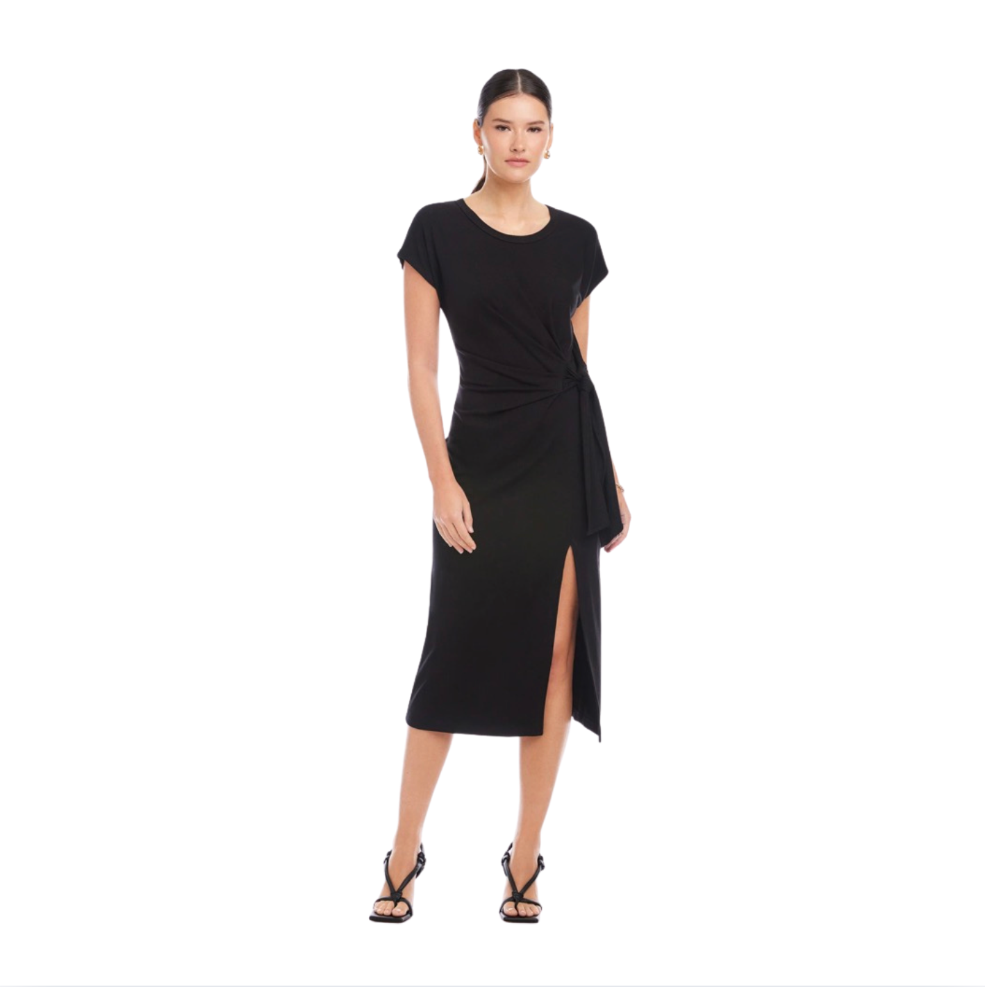 Fifteen Twenty Marisa Side-Knot Midi Dress  Cosa Boutique