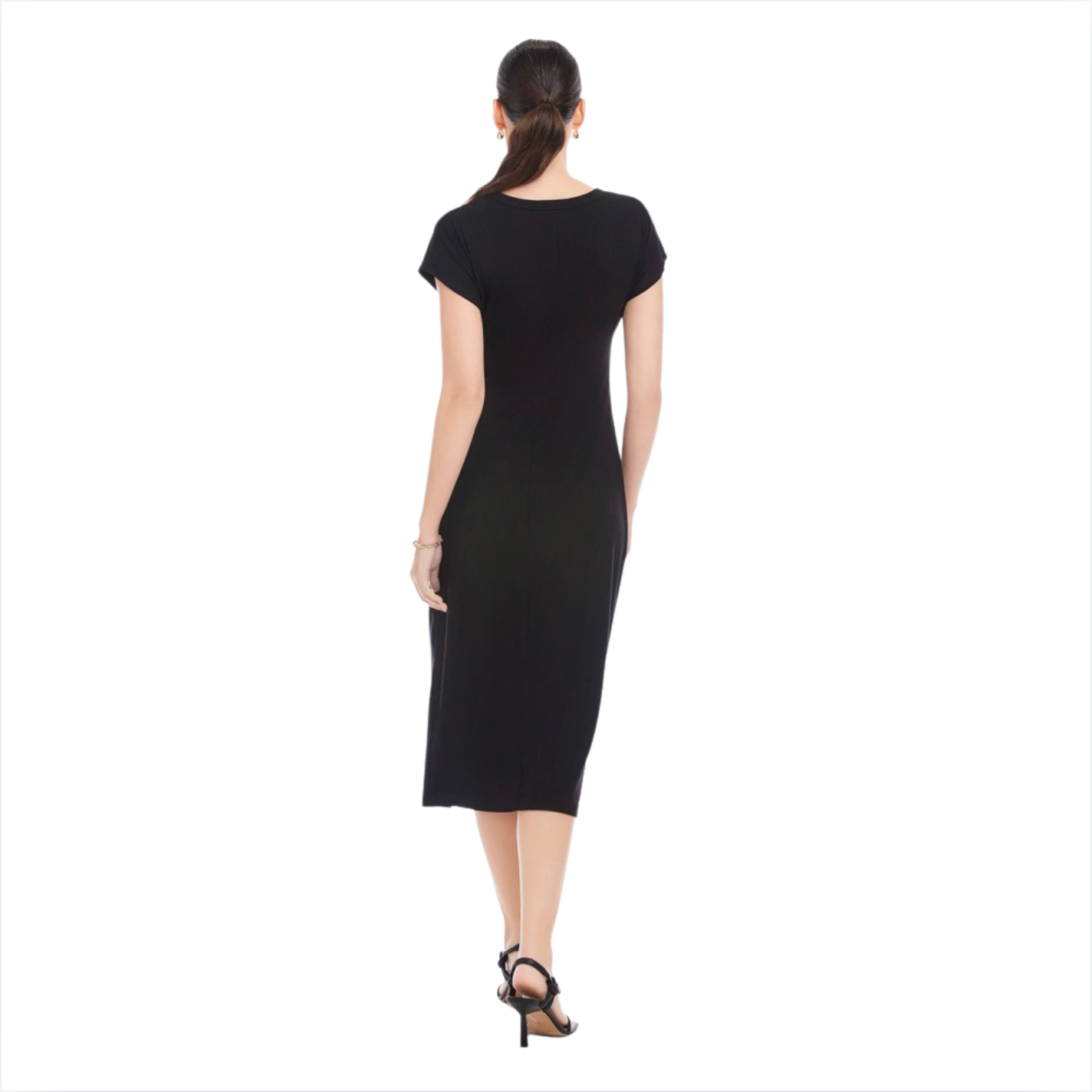knee length dresses for ladies Fifteen Twenty Marisa Side-Knot Midi Dress