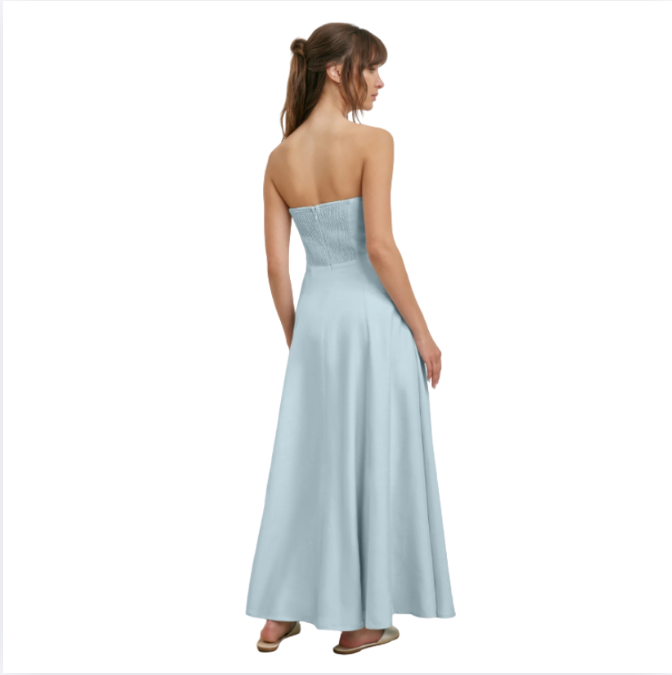 short sleeve long dresses SEMATOMALA Women's Short Sleeve Empire Waist Slit Maxi Dress Deep V Neck  Flowy A Line Boho Party Long Dress BL-S Black at Amazon Women's Clothing  store main image 0