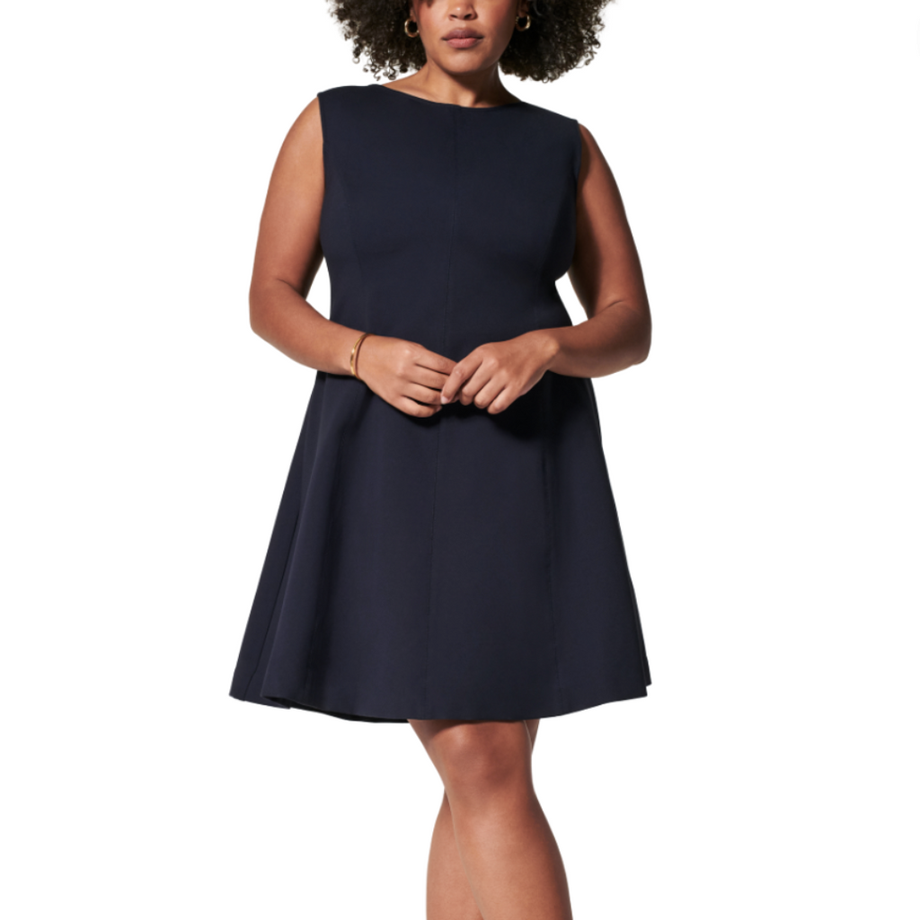 Spanx© THE PERFECT FIT AND FLARE DRESS IN BLACK